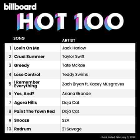 Billboard Hot 100 Singles Chart [03.02] 2024 (2024) торрент