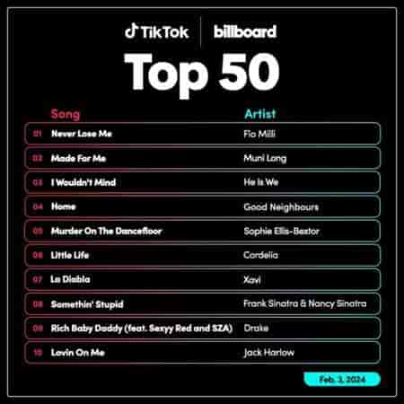TikTok Billboard Top 50 Singles Chart [03.02] 2024 (2024) торрент